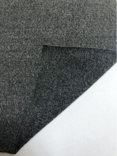 SZ-SGSG  墨玉灰 170g/m2 棉型火山岩高分子面料 毛巾面料 91％聚酯纖維(火山岩納米粉體改性)+9%氨綸   吸濕透氣 抗靜電 抗起球 抗菌 抗縮水 負離子  遠紅外蓄熱 多種有益微量礦物元素 正面照